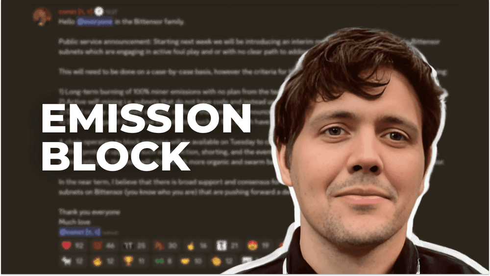 Jacob Steeves Announces Bittensor Emission Block